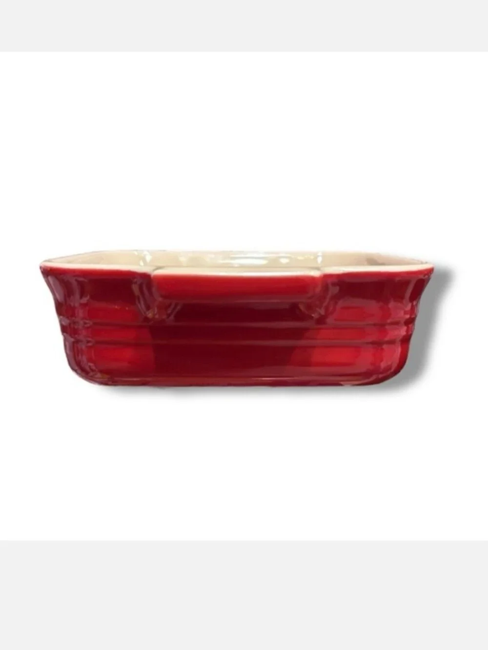 LE CREUSET Stoneware Red Petite Square 6” Casserole Baking Dish